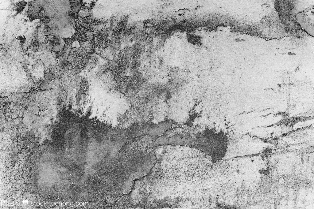 与磨擦和裂缝的墙壁片段